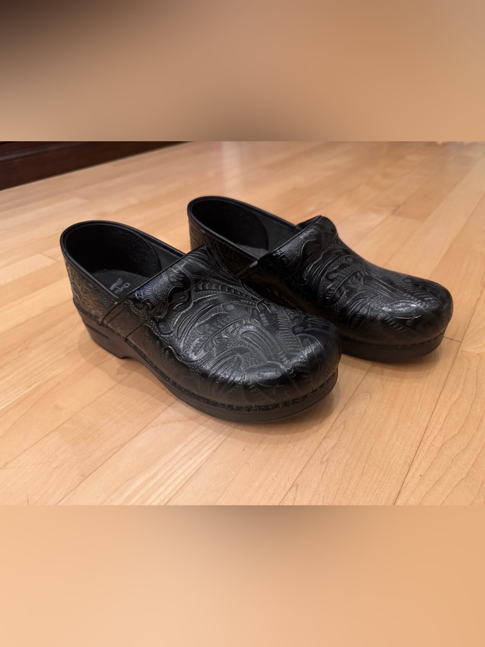 Dansko Women’s Professional Tooled Leather Clogs